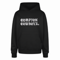 Compton Cowboys Oversized Hooded Sweatshirt - black