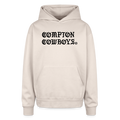 Compton Cowboys Oversized Hooded Sweatshirt - Sand