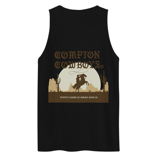 Limited Edition Festival Collection Compton Cowboys 'CC' Sunset Men’s Tank Top